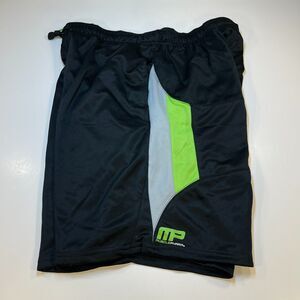 NEW MusclePharm Bodybuilding Gym Basketball Workout Shorts Mens XXL Black